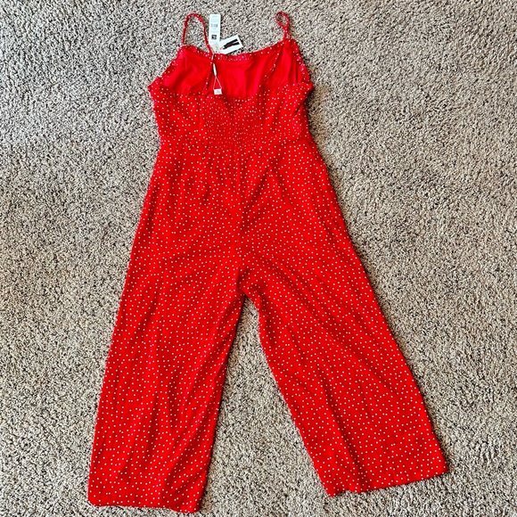 Charlie Paige Jumpsuit - Red and White Polka Dot NWT - Picture 7 of 9